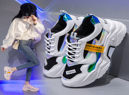 Foto van Schoenen leishen 2020 women shoes new sneakers fashion casual camfortable vulcanize flat platform fo