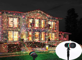 Foto van Lampen verlichting moving full sky star laser projector landscape lighting red green christmas party