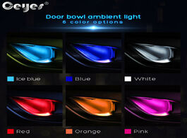 Foto van Auto motor accessoires ceyes led ambient light car inner bowl interior armrest lights door handle ha