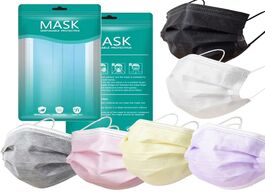 Foto van Schoonheid gezondheid disposable medical mask mouth face surgical non woven 3 layer ply filter elast