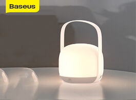 Foto van Huishoudelijke apparaten baseus handle night light touch dimmable lantern portable table lamp readin