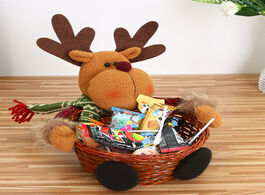 Foto van Huis inrichting christmas candy storage basket decoration santa claus gift halloween sweet box ornam