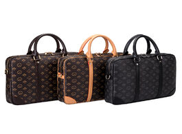 Foto van Tassen retro printing handbags women and men s bag laptop briefcase business simple large capacity c