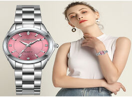 Foto van Horloge chronos women watches luxury stainless steel quartz watch waterproof wristwatch ladies reloj