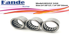 Foto van Bevestigingsmaterialen kande bearing hk1412 hk1416 needle bearings roller 14x20x12mm 14x20x14mm free