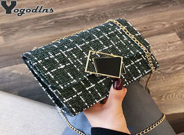 Foto van Tassen mini shoulder bag luxury crossbody for women 2020 woolen designer chain small square messenge