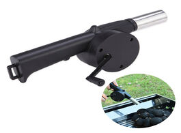 Foto van Huis inrichting barbecue fan hand cranked air blower portable bbq grill fire bellows tools for outdo