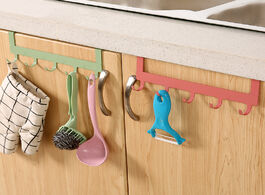 Foto van Huis inrichting 5 hooks iron hanging door rack organizer clothes hanger paper towel holder household