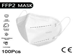 Foto van Beveiliging en bescherming 100pcs ffp2 face mask kn95 facial masks filtration anti dust mouth protec