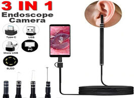 Foto van Beveiliging en bescherming 1set in ear cleaning endoscope usb visual spoon 5.5mm mini camera android