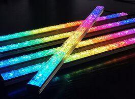 Foto van Computer coolmoon 5v 4pin aluminum rgb color light strip with netic multicolor led pollution lamp
