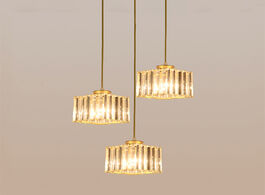 Foto van Lampen verlichting modern crystal led hanging light chandelier lighting for dining room stairs luxur