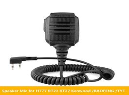 Foto van Telefoon accessoires retevis rs 114 ip54 waterproof speaker microphone for kenwood h777 rt22 rt3s rt