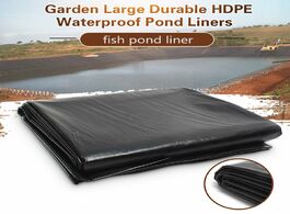 Foto van Huis inrichting 4 size black fish pond liner cloth home garden pool reinforced hdpe heavy landscapin