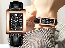 Foto van Horloge chenxi brand fashion women bracelet watch casual leather waterproof wristwatch ladies quartz