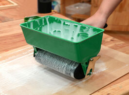 Foto van Woning en bouw manual gluer adjustable paint feed roller 180 320ml buckets adhesive applicator spray