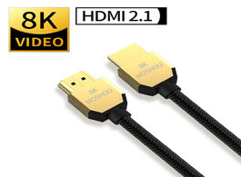 Foto van Elektronica moshou 8k 60hz 4k 120hz hdmi 2.1 cables 48gbps arc hdr 3d hifi extremely thin video cord