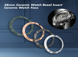 Foto van Horloge 38mm ceramic watch bezel insert for 40mm mens face watches replace accessories inner diamete