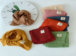 Foto van Baby peuter benodigdheden simple solid color cloth label scarf for autumn and winter candy warm wild