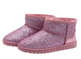 Foto van Baby peuter benodigdheden 2020 winter boots for boys girls fashion snow bling glitter kids rubber an