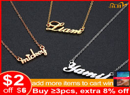 Foto van Sieraden vnox personalize name chokers for women solid stainless steel necklaces elegant party weddi
