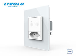 Foto van Elektrisch installatiemateriaal livolo us au standard 67.5mm wall touch switch 2way remote control w