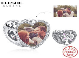 Foto van Sieraden eleshe 925 sterling silver openwork family tree heart charm bead fit original bracelet cust