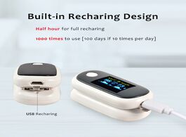 Foto van Schoonheid gezondheid portable usb rechargeable oximeter oled finger pulse spo2 heart rate monitor o