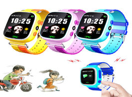 Foto van Horloge smart watch kids led full touch screen waterproof running gps locator children