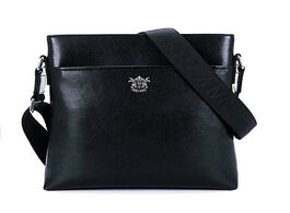 Foto van Tassen fashion brand genuine leather men shoulder bags casual crossbody messenger bag