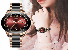 Foto van Horloge montre relogio lige brand sunkta fashion watch women luxury ceramic and alloy bracelet analo