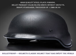 Foto van Beveiliging en bescherming tactical security anti riot helmet metal explosion proof military camoufl