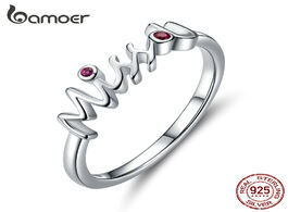 Foto van Sieraden bamoer 925 sterling silver miss u finger ring valentine s day gift for girlfriend anniversa