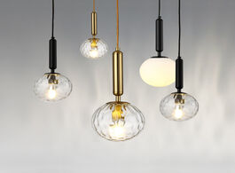 Foto van Lampen verlichting modern simple nordic glass ball single head three creative personality bedroom be