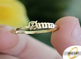Foto van Sieraden custom rings gold stainless steel name for women silver personalized fashion jewelry men
