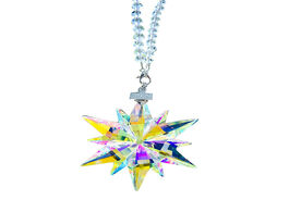 Foto van Lampen verlichting new ab color crystal snowflake hanging ornament car decor prisms pendants suncatc
