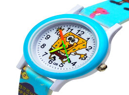 Foto van Horloge cartoon spongebob watch children kids watches for boys girls gift students clock quartz chil