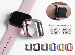 Foto van Horloge watch case ultra thin plated for apple 4 3 2 1 42mm 38mm soft transparent tpu cover iwatch 5
