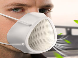 Foto van Beveiliging en bescherming smart filter mask electric 5 layer protective air purifier respirator reu