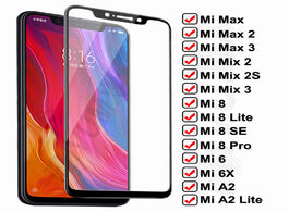 Foto van Telefoon accessoires 9d full cover tempered glass for xiaomi mi 6 6x max 2 3 screen protector on the