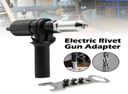 Foto van Gereedschap electric rivet nut gun drill riveting tool cordless adaptor insert 2.4mm 4.8mm power acc