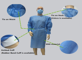 Foto van Schoonheid gezondheid 4pcs disposable sterile coveralls surgical gown dust proof isolation clothes 4