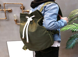 Foto van Tassen drawstring bags sports waterproof pouch backpack pull rope canvas gym sack mochila knapsack