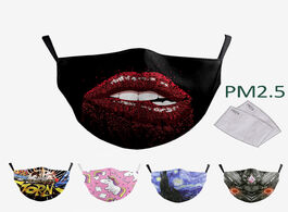 Foto van Beveiliging en bescherming cotton face masks cartoon funny pattern mouth mask pm2.5 filter washable 