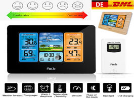 Foto van Gereedschap digital thermometer hygrometer wireless weather station alarm clock night light indoor o
