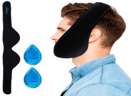 Foto van Schoonheid gezondheid reusable jaw ice pack wrap with 2 gel for hot cold therapy flexible face tmj r