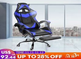Foto van Meubels leather office gaming chair home internet cafe racing wcg ergonomic computer swivel lifting 
