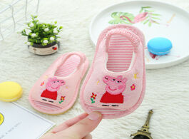 Foto van Speelgoed 2020 new genuine peppa pig plush toy girl shoes spring four seasons kids slippers linen in