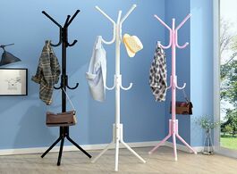 Foto van Meubels metal hangers hat coat display floor standing rack 6 hooks clothes hanger bedroom clothing o