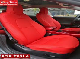 Foto van Auto motor accessoires car seat covers for tesla model 3 s x half surround waterproof leather protec